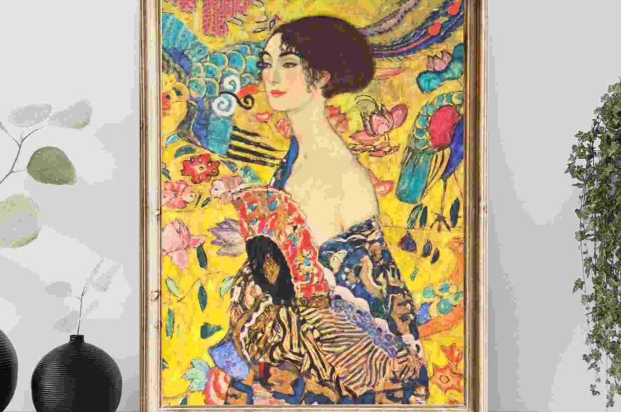 Klimt’s “Lady with a Fan” surpasses $108 million to become Europe’s most expensive painting.
